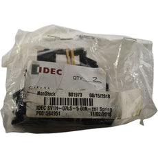 NEW Lot 2 IDEC SV1H-07LS-5-DIN RV8 6mm Relay Socket Spring Clamp 6-24VDC 6A