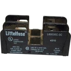 Littelfuse L60030C-3C 600V 30A 3-Pole Class CC Fuse Holder Block