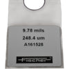 Fischer A161528 Calibration Foil 9.78 mils 248.4 um for Coating Thickness Gauge