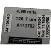 Fischer A173702 Calibration Foil 4.99 mils 126.7 um for Coating Thickness Gauge