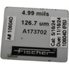 Fischer A173702 Calibration Foil 4.99 mils 126.7 um for Coating Thickness Gauge
