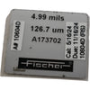 Fischer A173702 Calibration Foil 4.99 mils 126.7 um for Coating Thickness Gauge