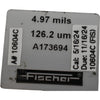 Fischer A173694 Calibration Foil 4.97 mils 126.2 um for Coating Thickness Gauge