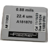 Fischer A181870 Calibration Foil 0.88 mils 22.4 um for Coating Thickness Gauge