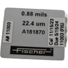 Fischer A181870 Calibration Foil 0.88 mils 22.4 um for Coating Thickness Gauge