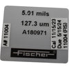 Fischer A180971 Calibration Foil 5.01 mils 127.3 um for Coating Thickness Gauge