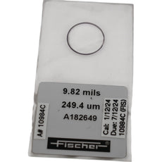 Fischer A182649 Calibration Foil 9.82 mils 249.4 um for Coating Thickness Gauge