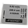 Fischer A182649 Calibration Foil 9.82 mils 249.4 um for Coating Thickness Gauge