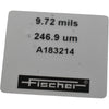Fischer A183214 Calibration Foil 9.72 mils 246.9 um for Coating Thickness Gauge