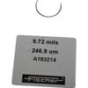 Fischer A183214 Calibration Foil 9.72 mils 246.9 um for Coating Thickness Gauge