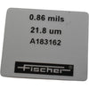 Fischer A183162 Calibration Foil 0.86 mils 21.8 um for Coating Thickness Gauge