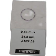 Fischer A183164 Calibration Foil 0.86 mils 21.8 um for Coating Thickness Gauge