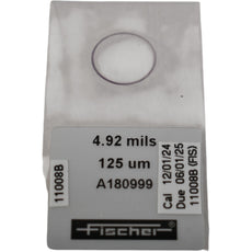 Fischer A180999 Calibration Foil 4.92 mils 125 um for Coating Thickness Gauge