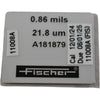 Fischer A181879 Calibration Foil 0.86 mils 21.8 um for Coating Thickness Gauge