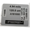 Fischer A181000 Calibration Foil 4.94 mils 125.5 um for Coating Thickness Gauge