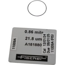 Fischer A181880 Calibration Foil 0.86 mils 21.8 um for Coating Thickness Gauge