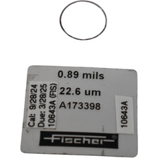 Fischer A173398 Calibration Foil 0.89 mils 22.6 um for Coating Thickness Gauge