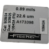 Fischer A173398 Calibration Foil 0.89 mils 22.6 um for Coating Thickness Gauge