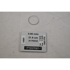 Fischer A176532 Calibration Foil 0.86 mils 21.8 um for Coating Thickness Gauge