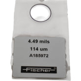 Fischer A185972 Calibration Foil 4.49 mils 114 um for Coating Thickness Gauge