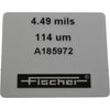 Fischer A185972 Calibration Foil 4.49 mils 114 um for Coating Thickness Gauge