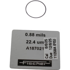 Fischer A187021 0.88mils 22.4um Isoscope Calibration Foil Shim