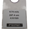 Fischer A161529 9.74mils 247.4um Isoscope Permascope Calibration Foil Shim