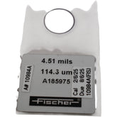 Fischer A185975 4.51mils 114.3um Isoscope Permascope Calibration Foil Shim