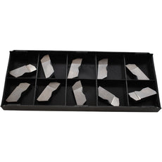 Pack of 10 NEW Horizon HGD 3189L C10 Carbide Grooving Inserts 0189in Width