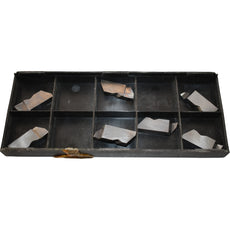 Pack of 7 NEW Horizon WF072006 01 C23 Carbide Grooving Inserts