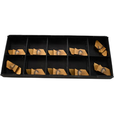 Pack of 10 NEW Horizon HGD 3125LK 323FG Carbide Grooving Insert RH