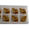 Pack of 9 NEW TGR-50-062-300-C2 TIN .062 W Grooving Carbide Inserts