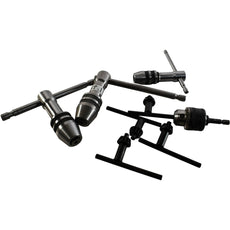 Mixed Lot T-Handle Tap Wrench Set Drill Chuck and Keys