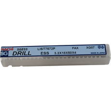 NEW Nachi LIST 7572P SGESS Drill 3.2mm Stub HSS TiCN Coated