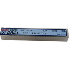 NEW Nachi LIST 7572P SGESS Drill 4.9mm Stub HSS TiCN Coated