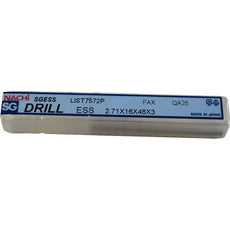 NEW Nachi LIST 7572P SGESS Drill 2.71mm Stub HSS TiCN Coated