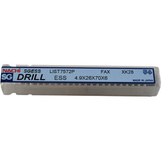 NEW Nachi LIST 7572P SGESS Drill 4.9mm Stub HSS TiCN Coated