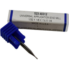 NEW Best Carbide 523-40312 1/32'' End Mill 4FL 1/8'' Shank Solid Carbide