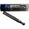 NEW GARR 16180 320M 19/64'' Ball End Mill 2FL SE SMG Solid Carbide