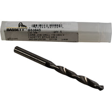 NEW Bassett B53645 Solid Carbide Jobber Drill #3 0213 118 Deg
