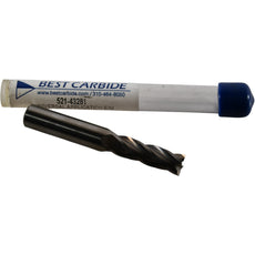 NEW Best Carbide 521-43281 Solid Carbide End Mill 4 Flute 21/64''