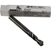 NEW Bassett B36416 Solid Carbide 1/4'' E Drill Stub Length 118 Deg