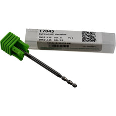 NEW Helical H45AL-R-20125-BN Solid Carbide Ball End Mill 1/8'' Dia 2 Flute