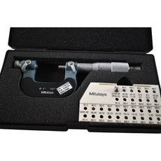 Mitutoyo 126-137 TMC-1'' Screw Thread Micrometer 0-1 inch 0.001'' Grad