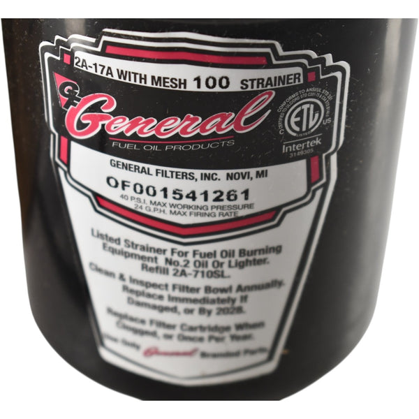NEW GFI General 2A-17A1/2100TE Fuel Oil Filter 1/2 NPT 24 GPH 100 Mesh ...