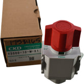 NEW CKD V3000-10-W-X1 Shutoff Exhaust Safety Valve 3/8 NPT Air
