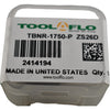NEW Tool-Flo TBNR-1750-P ZS26D 2414194 RigidLock Ball Nose Milling Insert 1-3/4