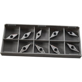 NEW Pack of 9 Iscar VCGT 220-AS IC20 Carbide Turning Inserts 35 Deg Diamond