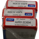 Lot of 3 NEW SKF 6203 2ZJEM Deep Groove Ball Bearing 17mm Bore C3 Shielded