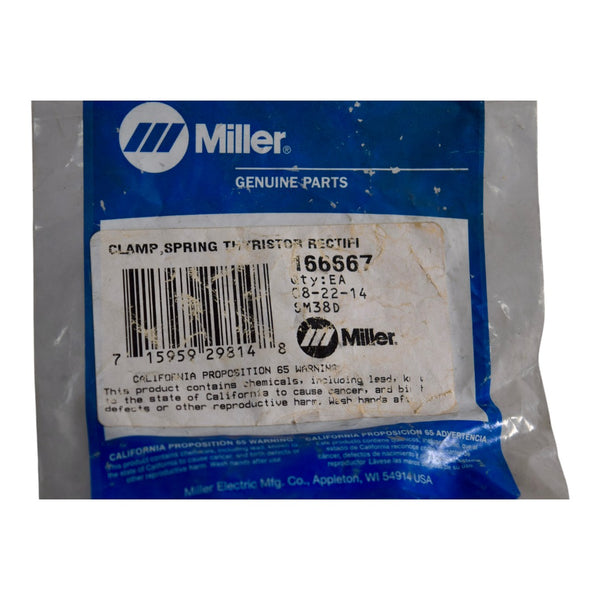 NEW Miller 166567 Clamp Spring Thyristor Rectifier Genuine Welding Par ...